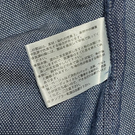 ALBIATE生地使用 ETONNE 長袖シャツ インディゴ LLサイズ