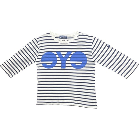 MADE IN FRANCE製 eYe JUNYA WATANABE MAN × SAINT JAMES Wネームボーダー柄カットソー ホワイト×ネイビー Sサイズ