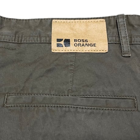 BOSS ORANGE REGULAR FIT コットンハーフパンツ ブラウン W34サイズ