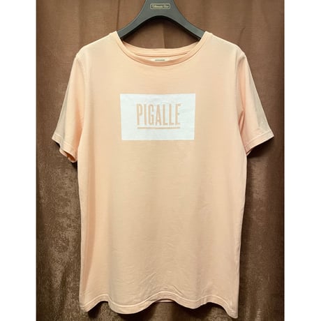 MADE IN PORTUGAL製 PIGALLE プリントTシャツ サーモンピンク Mサイズ