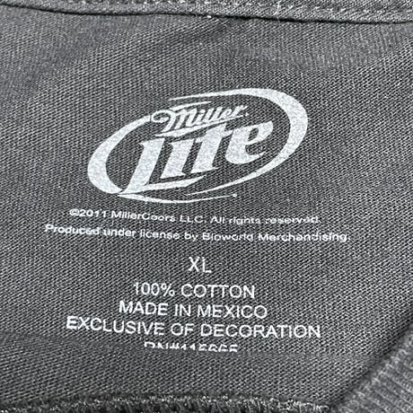 miller Lite 半袖Tシャツ ブラック XLサイズ