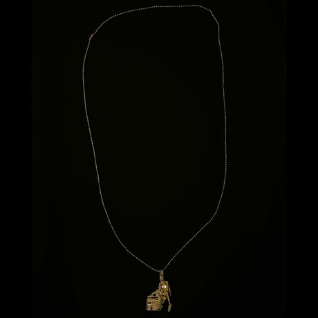 【お得セット】激レア Gabriel Urist x PHENOMENON B-BOY Pendant Old School ボールチェーンネックレス ゴールド×シルバーセット
