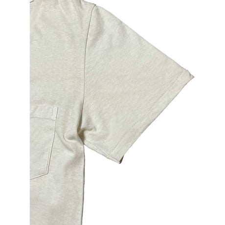 MADE IN USA製 Velva Sheen × JOURNAL STANDARD 無地Vネック半袖Tシャツ アイボリー Sサイズ