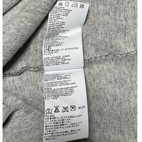 MADE IN ITALY製 DSQUARED2 ロゴトレーナー 杢グレー Mサイズ