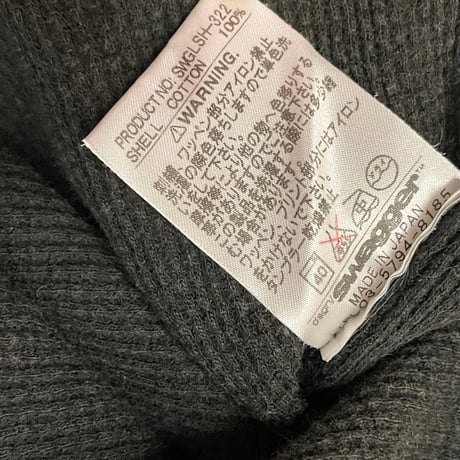 MADE IN JAPAN製 SWAGGER 長袖サーマルカットソー ブラック Mサイズ