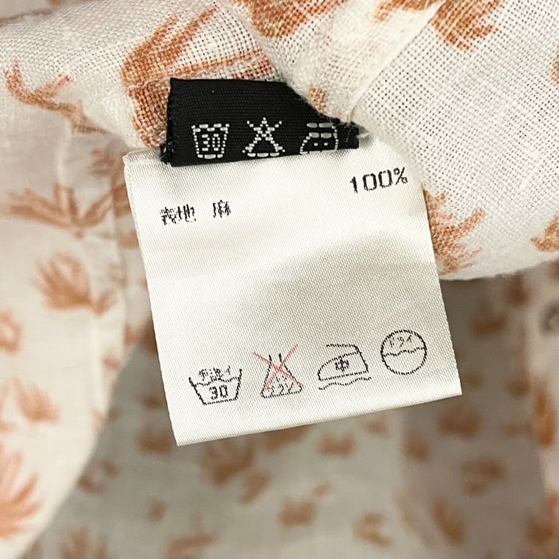 BARNEYS NY × PIETRO Pコットンリネン チェックシャツ S BARNEYS