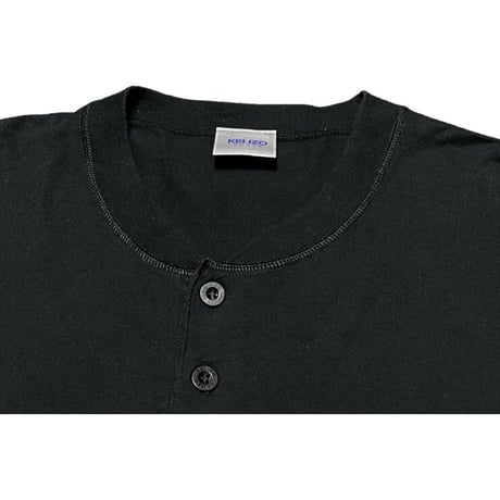 MADE IN JAPAN製 KANZO HOMME ヘンリーネックTシャツ ブラック Mサイズ
