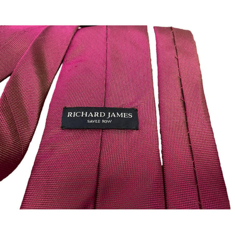 MADE IN ENGLAND製 RICHARD JAMES SAVILE ROW ソリッドシルクネクタイ パープル