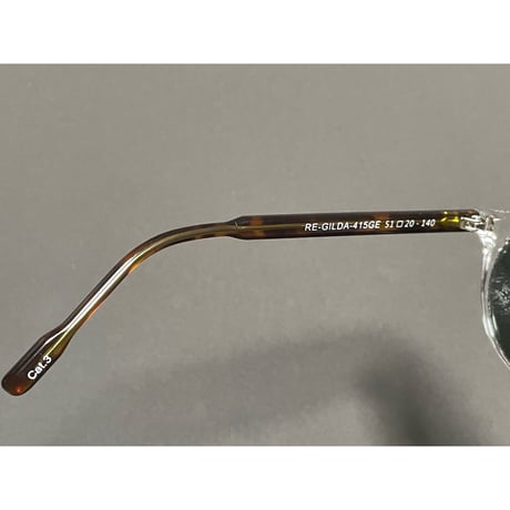 展示品渡し ★新品★ MADE IN ITALY製 SARAGHINA ReGILDA POLAR 415-GE 偏光レンズサングラス クリア×べっ甲色 ブラックレンズ