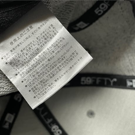 NEW ERA NEWYORK YANKEES スウェット生地ベースボールキャップ グレー 7 3/8サイズ