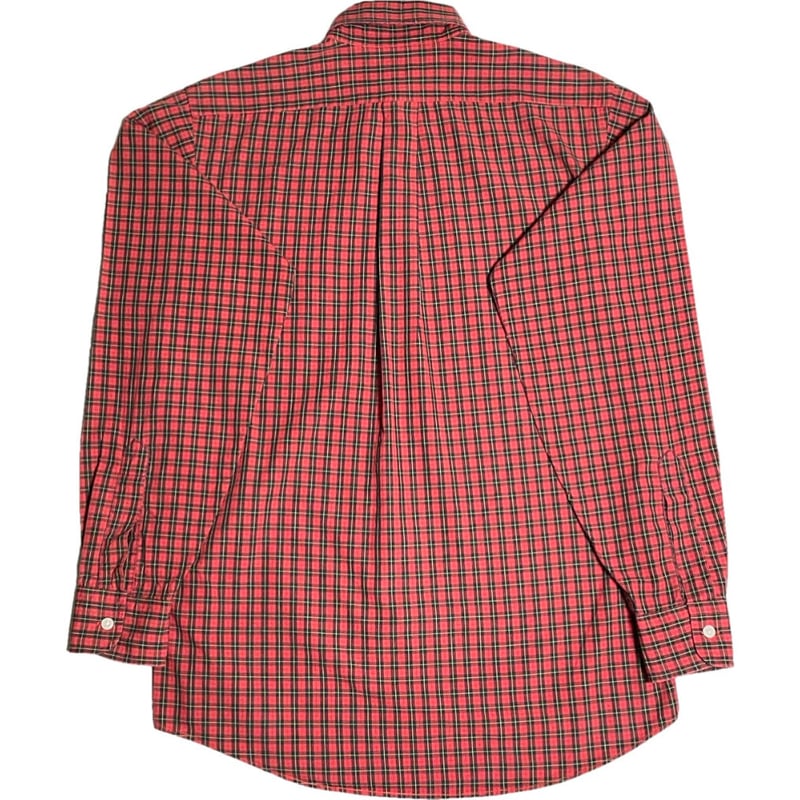 MADE IN USA製 CLEVE SHIRTMAKERS 長袖チェック柄ボタンダウンシャツ