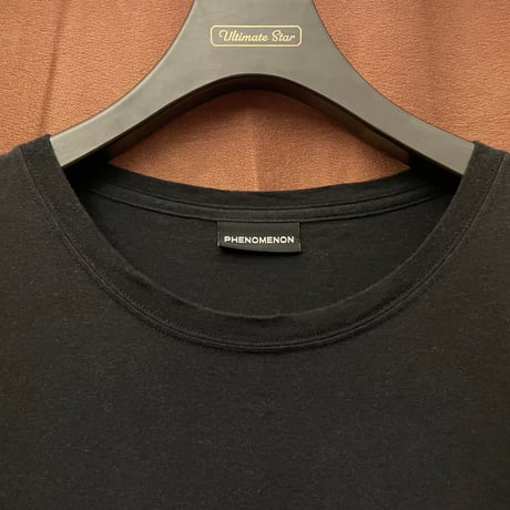 激レア MADE IN JAPAN製 PHENOMENON 2011年AWモデル オリジナルワッペン付き 半袖Tシャツ ブラック L/40サイズ
