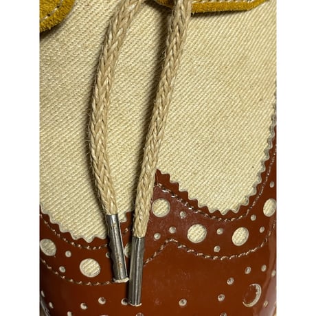 MADE IN ITALY製 HAL italian handmade ウイングチップシューズ マルチカラー 42/27cm