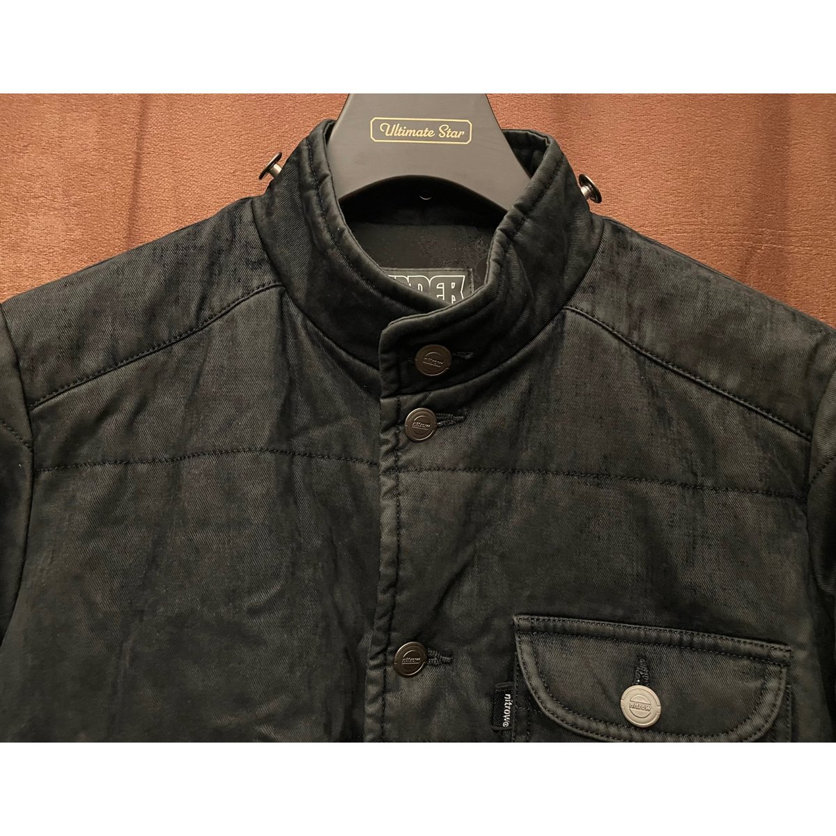 MADE IN JAPAN製 NITROW 中綿ダウンジャケット ブラック XS MADE IN JAPAN製 NITROW 中綿ダウンジャケット ブラック XS