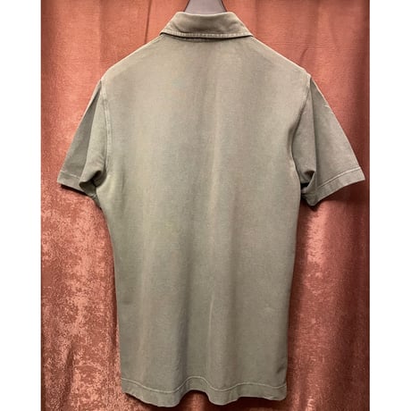▲訳あり商品▲ 【BEAMS 取り扱い】 MADE IN ITALY製 Drumohr 半袖鹿の子ポロシャツ オリーブ Lサイズ