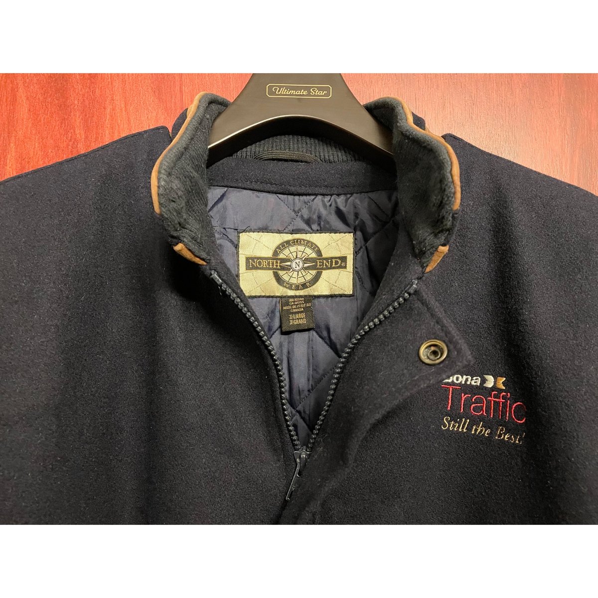 希少！【NORTH END ノースエンド】スタジャン 袖本革 ブルゾン 【公式