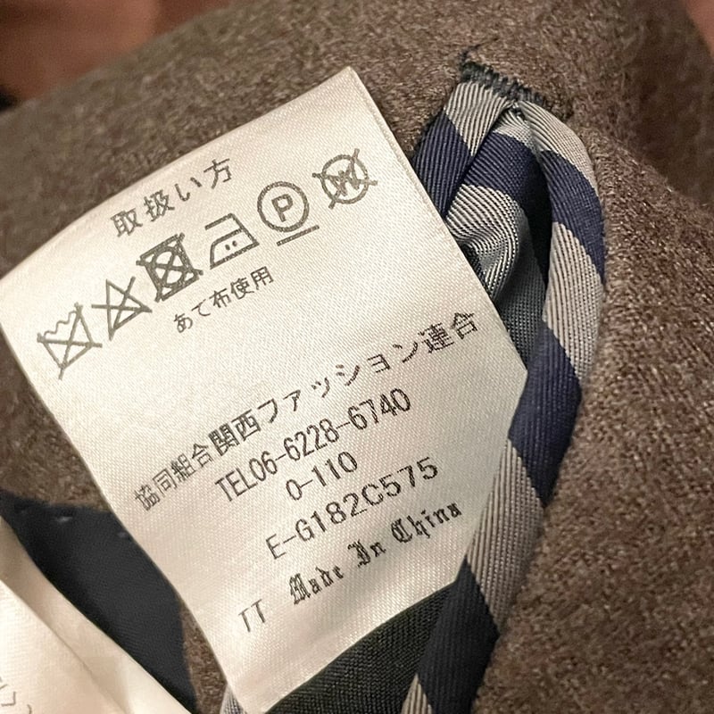 CAFÉ SOHO×カノニコ スーツセットアップ 3ピース　Super 120 CAFÉ SOHO CANONICO SUPER120's ウールテーラードジャケット