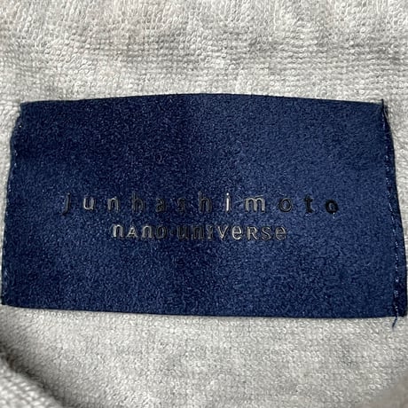 【nano universe取り扱い】junhashimoto × nano universe パイル地ニットポロシャツ グレー Ｓサイズ