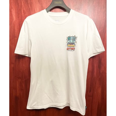 adidas SKATEBOARDING バックプリントTシャツ ホワイト Lサイズ
