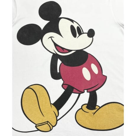 TOMMY HILFIGER × Disney Mickey コラボレーションTシャツ ホワイト Lサイズ