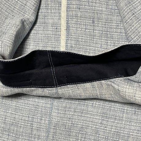 【ベイクルーズ取り扱い】MADE IN ITALY製 Mr. Rick Tailor コットンリネンテーラードジャケット サックス 46サイズ