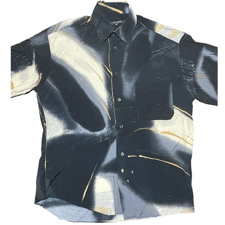 MADE IN ITALY製 TIPO'S SHIRT ITALY アロハシャツ ブラック Mサイズ