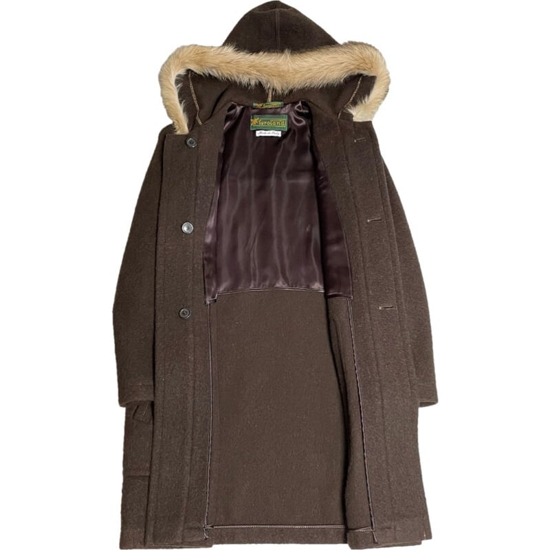 MADE IN ITALY製 tyroland ダッフルファーコート ブラウン | Ultim