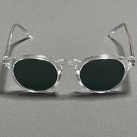 展示品渡し ★新品★ MADE IN ITALY製 SARAGHINA SVEVA 13-LGE2 サングラス クリア ブラックレンズ