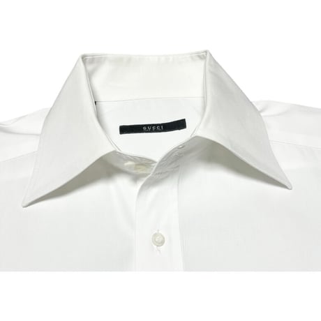MADE IN ITALY製 GUCCI 長袖シャツ ホワイト 42-16 1/2サイズ