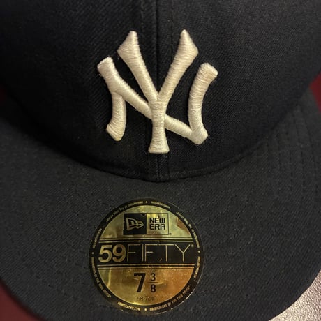 NEW ERA × MLB NEW YORK YANKEES AUTHENTIC COLLECTION 59FIFTY ベースボールキャップ ネイビー 7-3/8 58.7cm