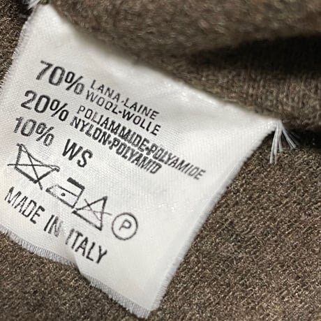 MADE IN ITALY製 GIAN MARCO VENTURI チェック柄ウールダッフルコート ブラウン 50サイズ