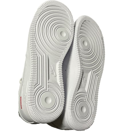 ☆箱、黒タグ、替え紐付き新古品☆ NIKE AIR FORCE 1 × SUPREME Wネームスニーカー US10/28cm