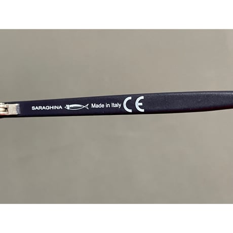 展示品渡し ★新品★ SARAGHINA GILDA VISTA 02V ブルーライトカットグラス ブラック クリアレンズ イタリア製