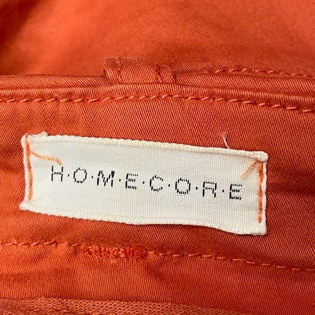 MADE IN PORTUGAL製 HOMECORE カラースラックス オレンジ W28サイズ