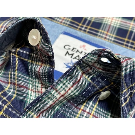 MADE IN JAPAN製 MISTERGENTLEMAN ツートンチェックシャツ Mサイズ