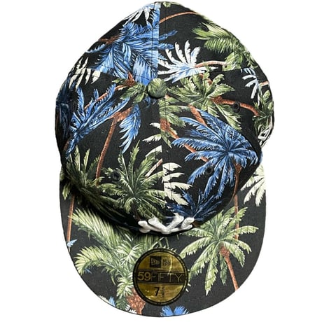 NEW ERA NEWYORK YANKEES アロハ柄キャップ ブラック 7-5/8サイズ