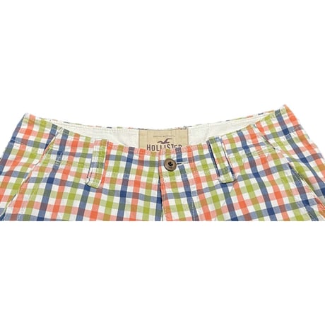 HOLLISTER チェック柄ハーフパンツ マルチカラー W30サイズ