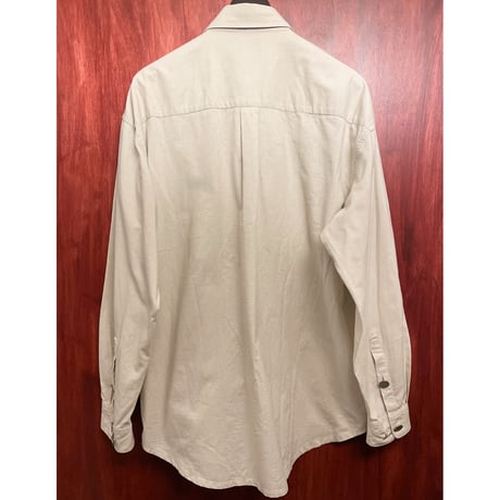 LANDHAUS C&A 長袖チロリアンシャツ ベージュ Lサイズ