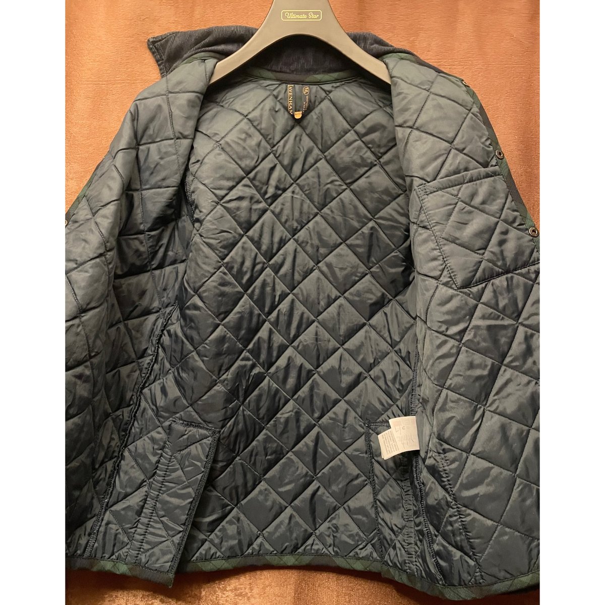 MADE IN ENGLAND製 LAVENHAM チェック柄キルティングジャケット 