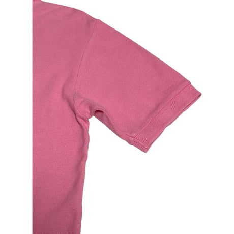 90s ナイガイ製 Polo by Ralph Lauren 半袖鹿の子ポロシャツ ピンク Mサイズ