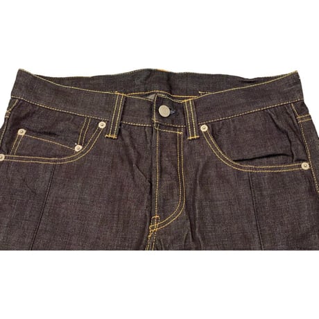 SWAGGER ノンウォッシュシンチバックデニムパンツ インディゴ W28サイズ