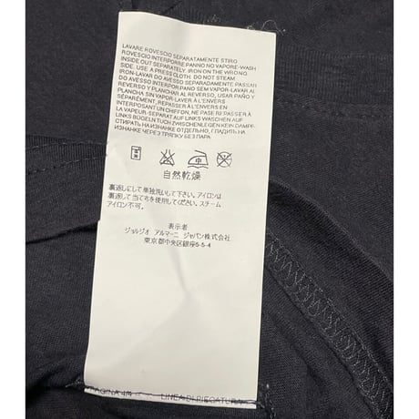 ARMANI JEANS 半袖Vネックシャツ ネイビー Mサイズ