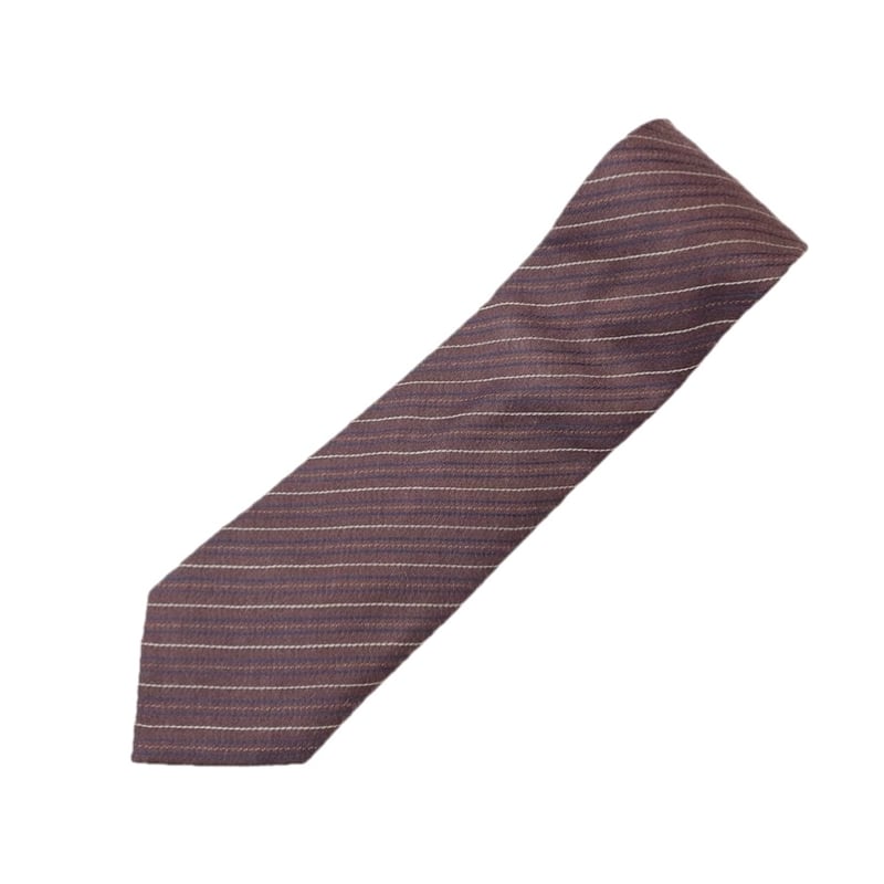 美品】イタリア Kiton キートン ネクタイ ブルー レジメンタル