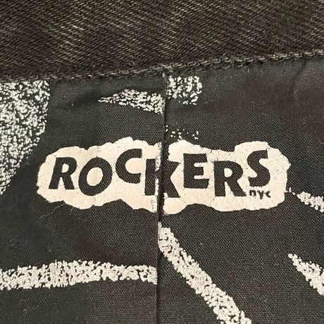 希少 MADE IN USA製 ROCKERS NYC ブラックストレッチデニムジャケット ブラック Sサイズ