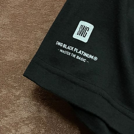 MADE IN JAPAN製 SWAGGER BLACK PLATINUM × GUNZE クルーネックTシャツ ブラック Lサイズ
