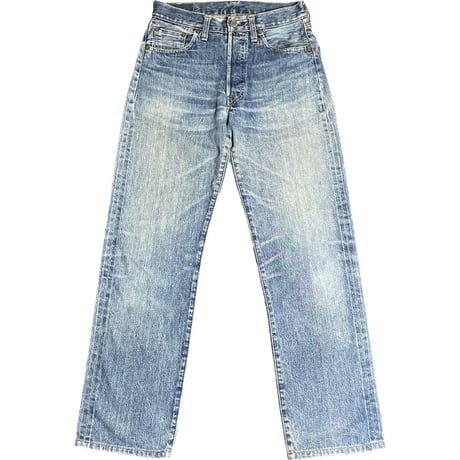 ▲訳あり商品▲ 希少 MADE IN USA 555 バレンシア工場製 LEVI'S 501XX BIGE 復刻デニムパンツ ライトインディゴ W29×L36