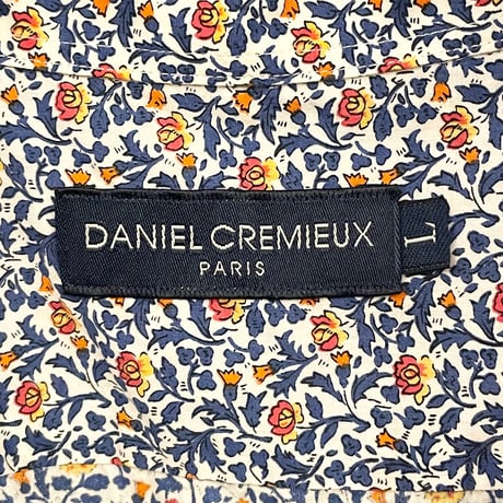 MADE IN JAPAN製 DANIEL CREMIEUX 半袖花柄ボタンダウンシャツ マルチカラー Lサイズ