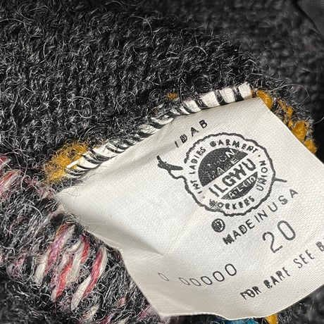 MADE IN USA製 ROBERT BRUSE Vネックニットベスト グレー