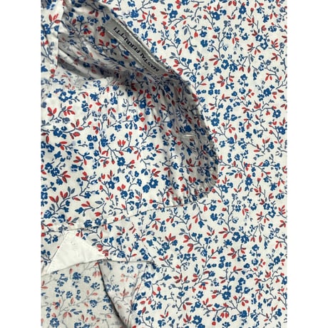 【nano universe取り扱い】MASTAI FERRETTI 長袖花柄シャツ ホワイト 38-15サイズ