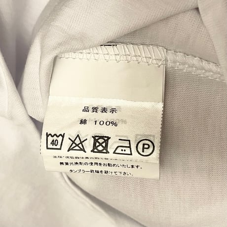 ★新品★ MADE IN ITALY製 MAGLIA 2024年SSモデル「IL SOLE」ポケット付きバックプリントクルーネックTシャツ ホワイト S～Lサイズ